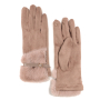 JNF13-12 FABRETTI Перчатки жен. 90% полиэстер/10% эластан