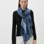 VFGLN10-9  Шарф жен. 100% мерсеризованная шерсть 70x180 FABRETTI 